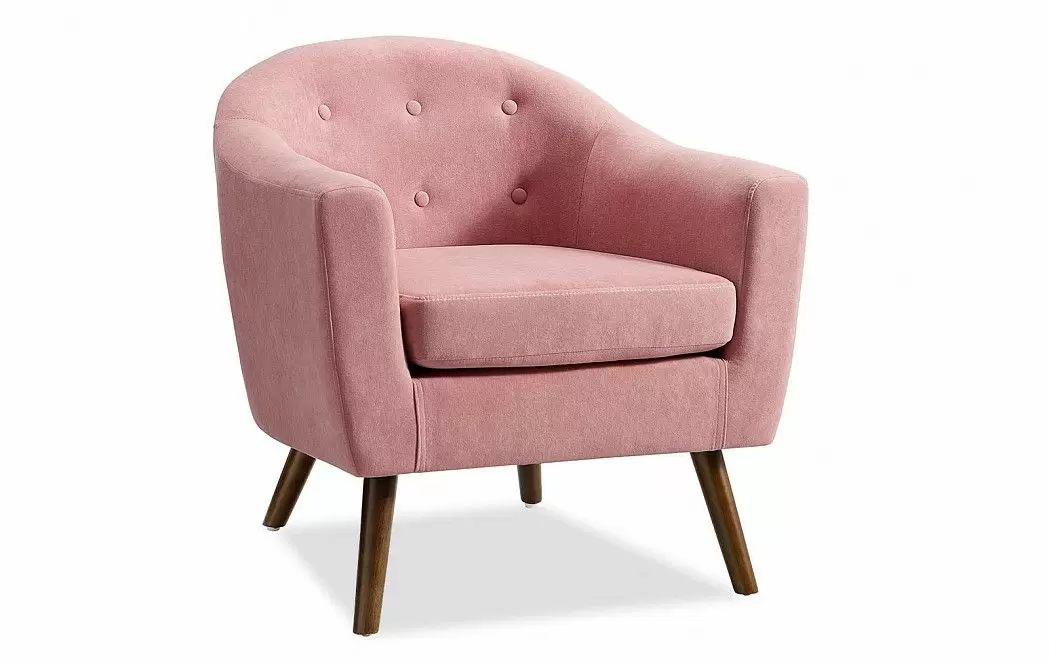 Кресло Florence, коралловый/орех