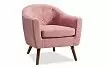 Кресло Florence, коралловый/орех