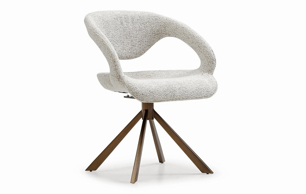 Стул Evelyn, кремовый/бронза