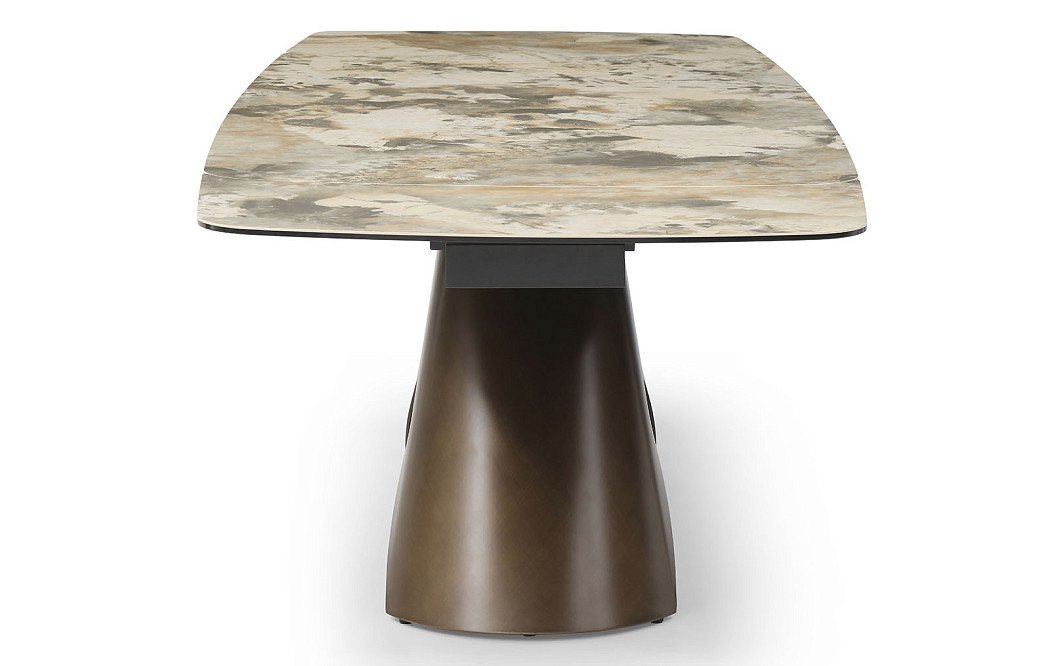 Стол раскладной Memphis 180-260, охристая керамика/медь - фото 10