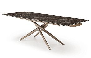 Стол раскладной Festa 160-240, темная керамика