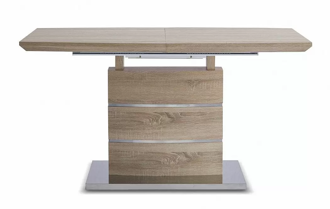 Стол раскладной Verona (140), светлый дуб/белый матовый - фото 8