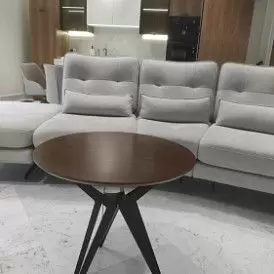 Стол журнальный Elegance (60), орех/черный