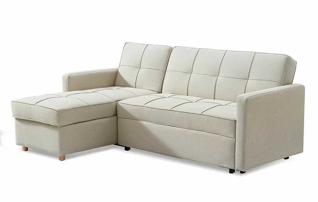Диван-кровать Nebraska угловой (левый), цвет бежевый - фото 10