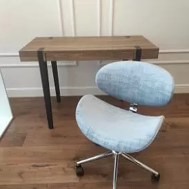 Кресло Miranda, серо-голубой/хром