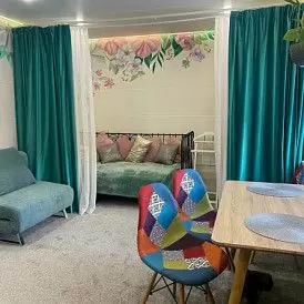 Кресло-кровать Rosy, бирюзовый/хром