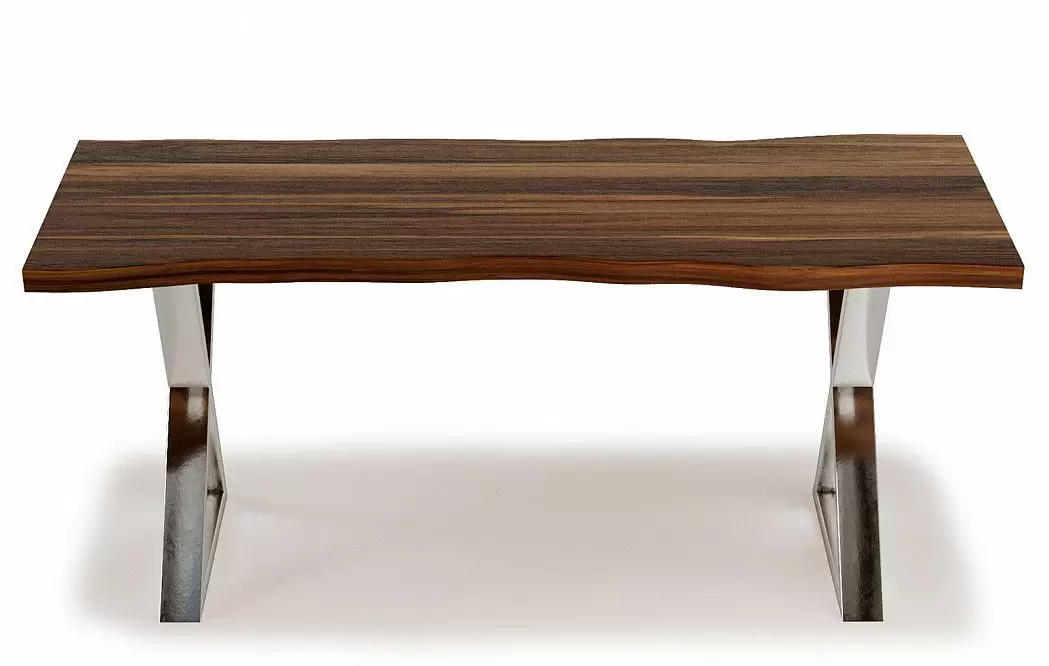 Стол Alabama (180) из слэба, шишам/сталь - фото 3