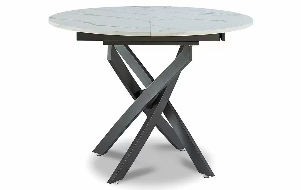 Стол раскладной Charly 100-129, светлый мраморный рисунок - фото 4