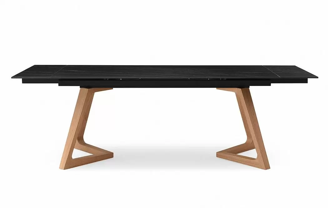 Стол раскладной Sorrento 180-240, черная керамика/ясень - фото 5