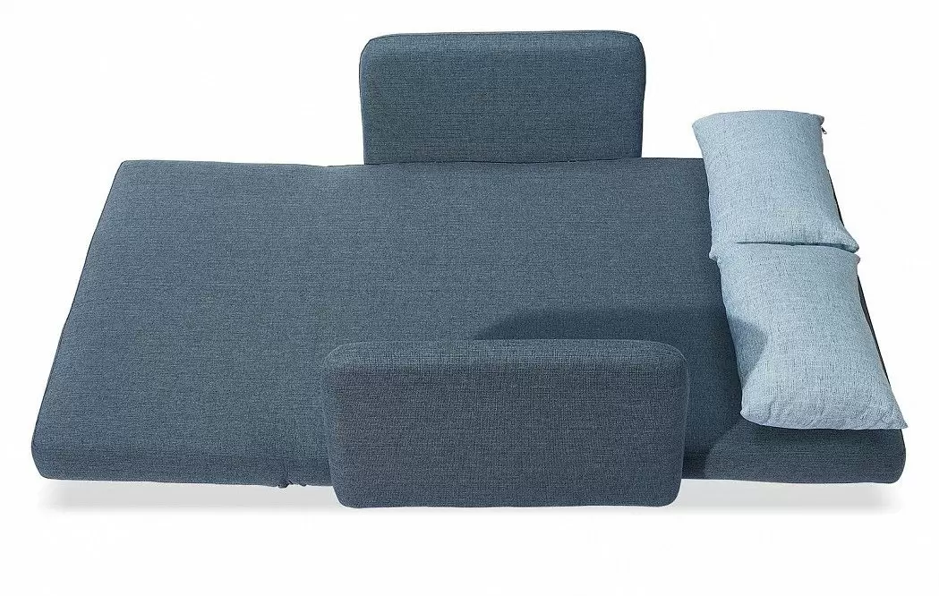 Диван-кровать Cardiff, синий/голубой меланж - фото 8
