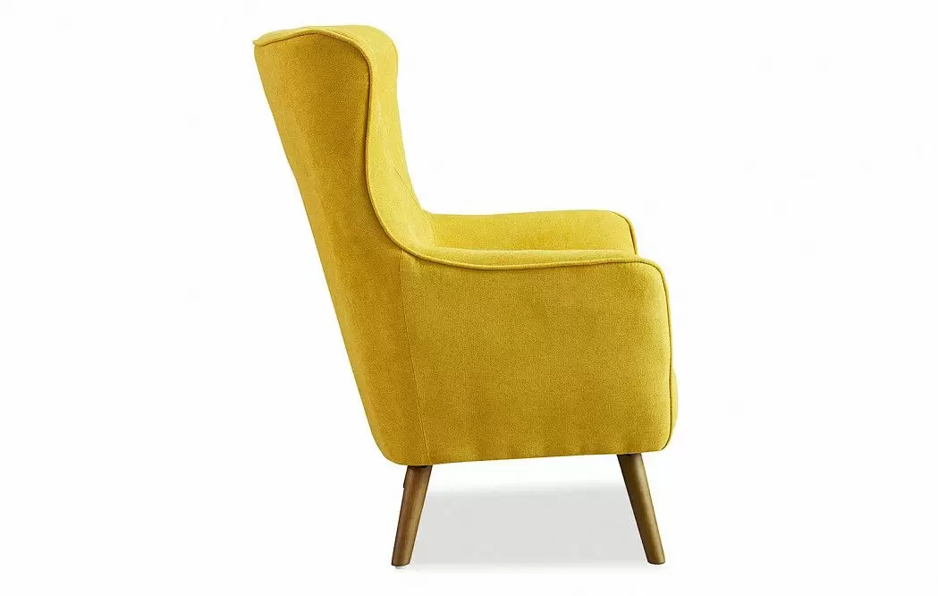 Кресло Camilla, желтый шафран/орех - фото 6