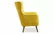 Кресло Camilla, желтый шафран/орех