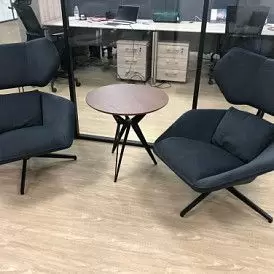 Стол журнальный Elegance (60), орех/черный