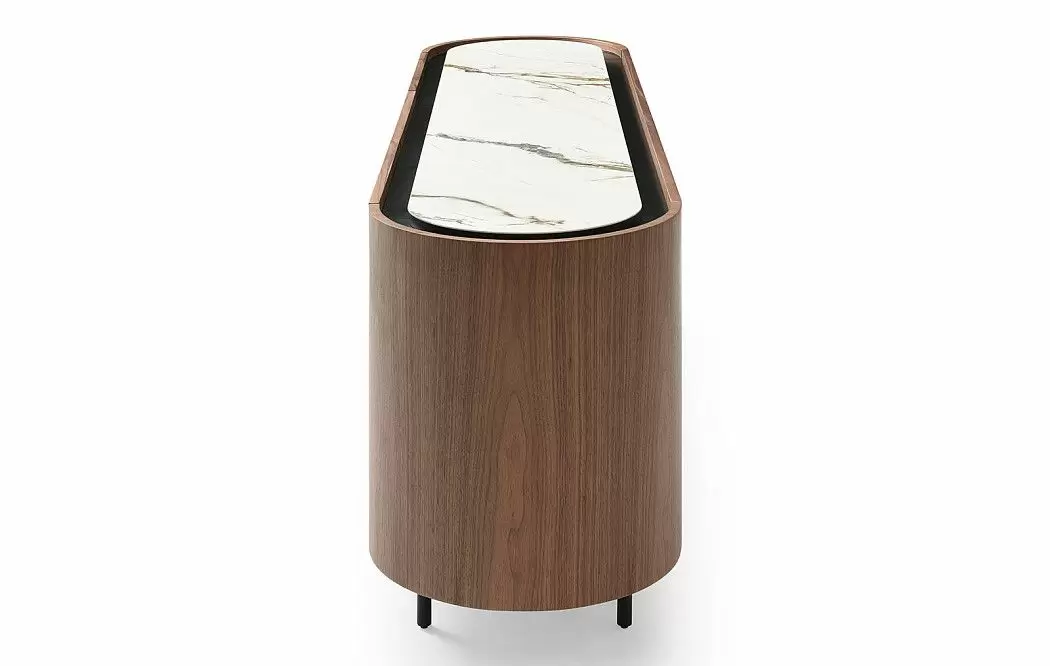 Буфет Angelica, белая керамика/орех - фото 6