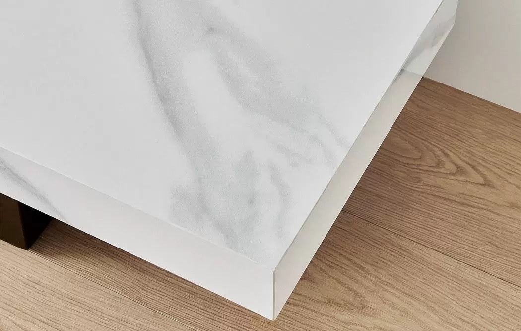 ТВ Тумба Gabrielle (Композиция №3), белый камень/черный камень - фото 5