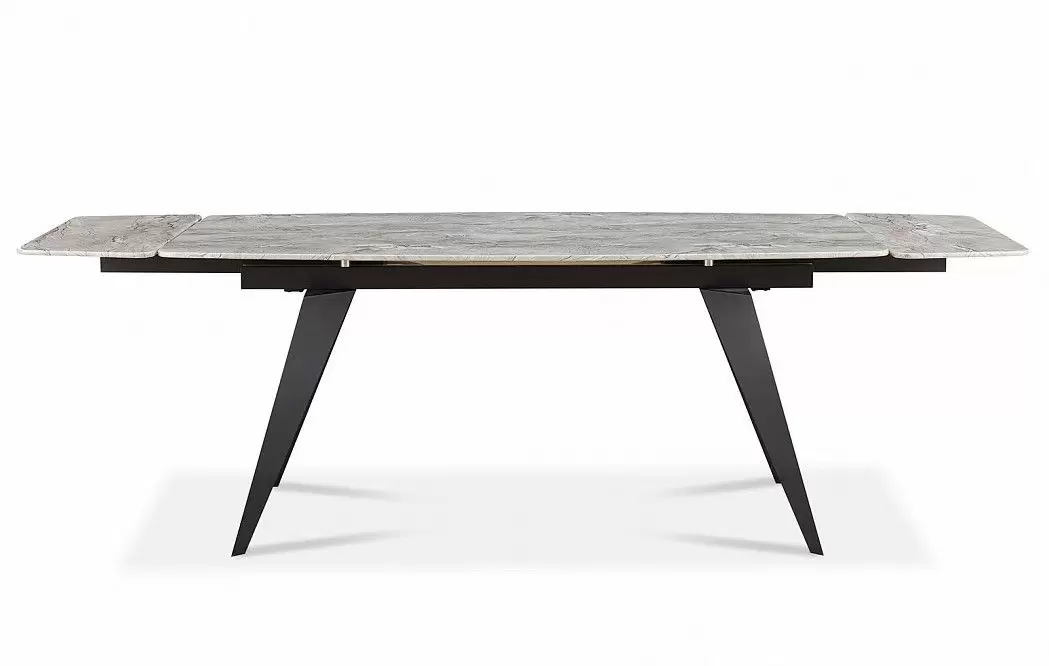 Стол раскладной Ramses 160-230, серый мрамор/черный - фото 8