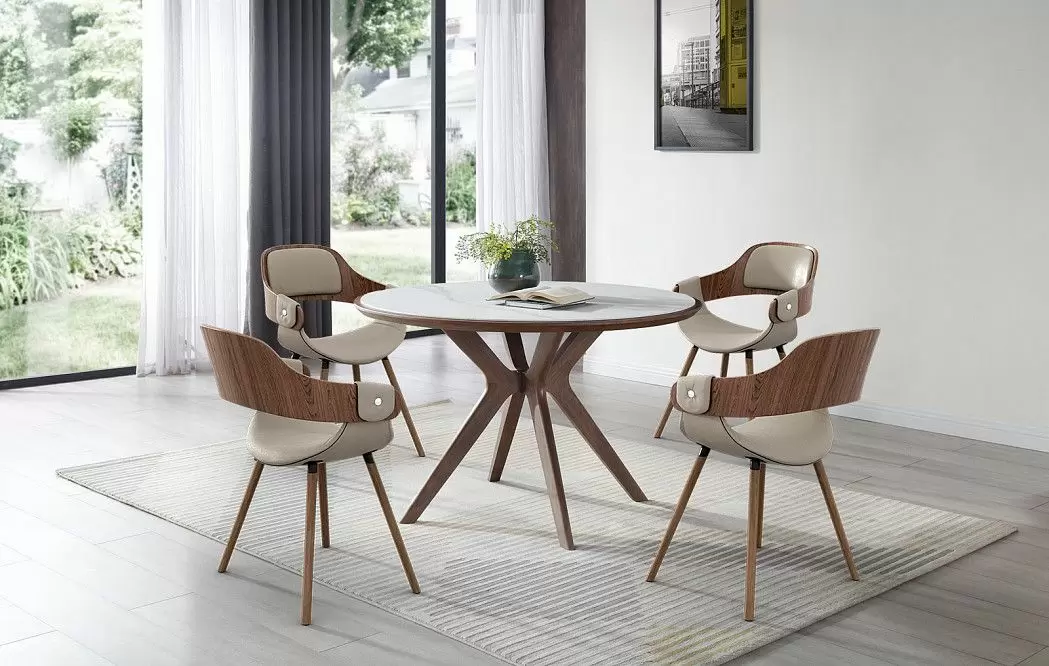 Стул Jody, бежевый/орех - фото 2