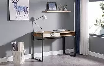 Стол письменный Discovery, орех/черный