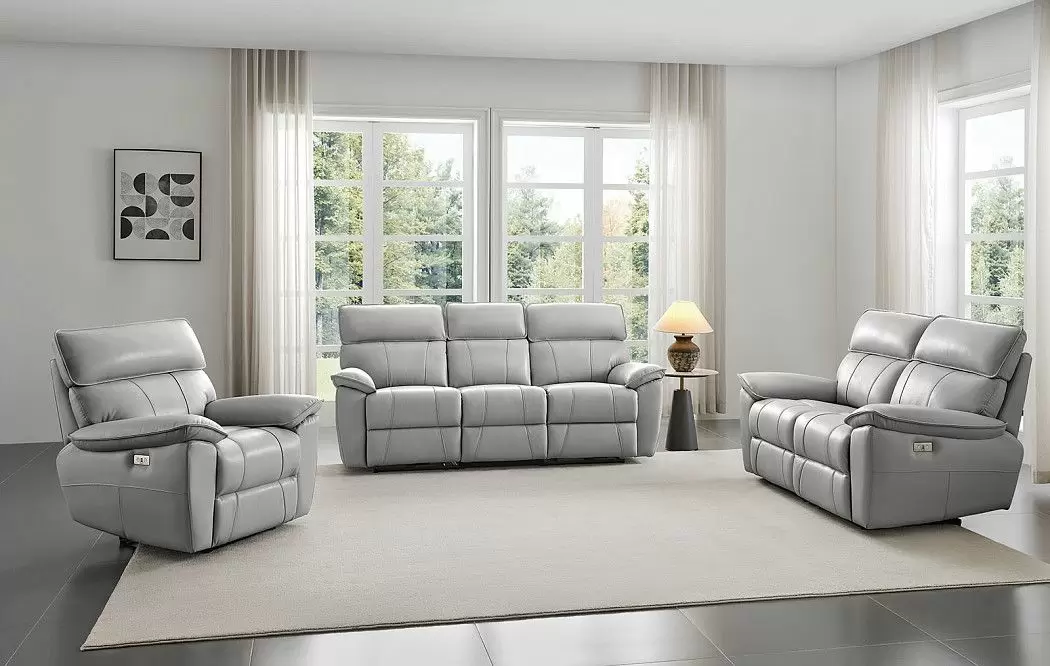 Кресло-реклайнер Allison, светло-серый - фото 3