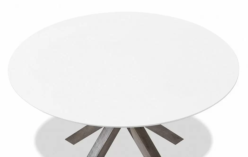 Стол Bianca 120, белый/винтажный орех - фото 9