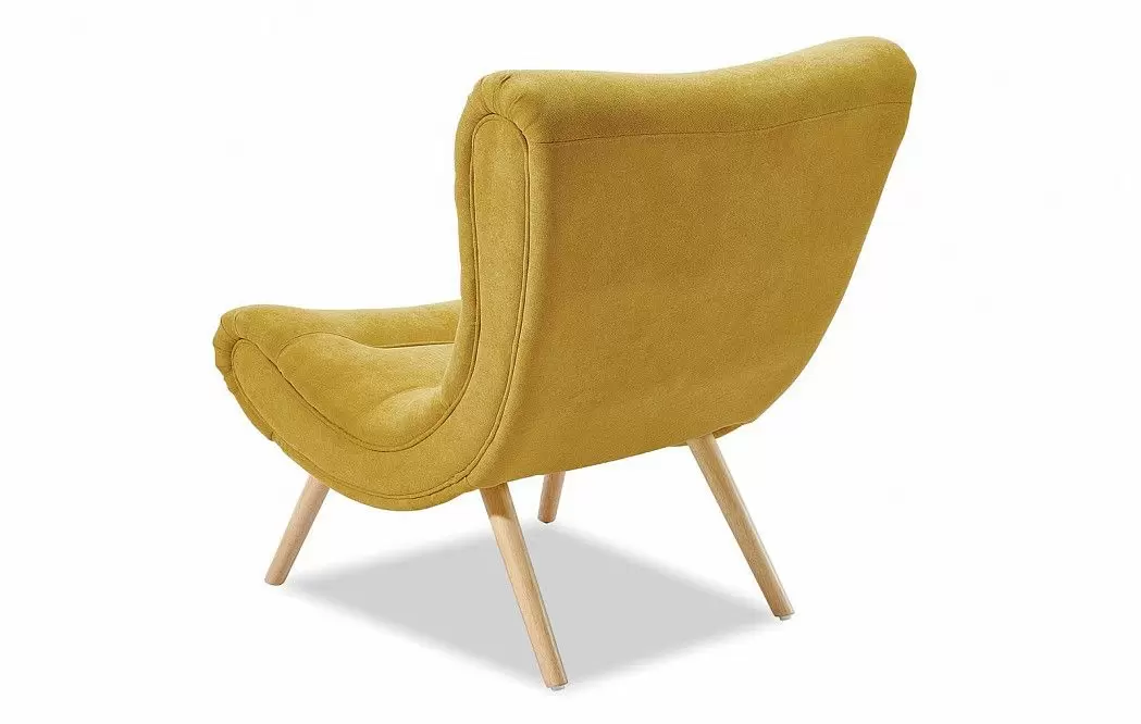 Кресло и оттоманка Dolce Vita, желтый шафран/натуральный - фото 8