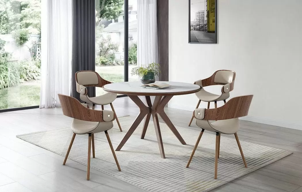 Стол Tango 100, светлая керамика/орех - фото 3