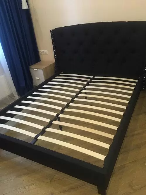 Кровать Evita Grand 160x200 (с подъемным механизмом), темно-синий - фото 16