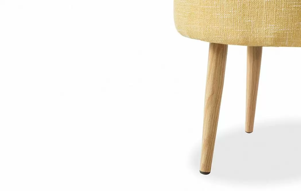 Пуф круглый Heidi, желтый - фото 5