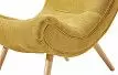 Кресло и оттоманка Dolce Vita, желтый шафран/натуральный