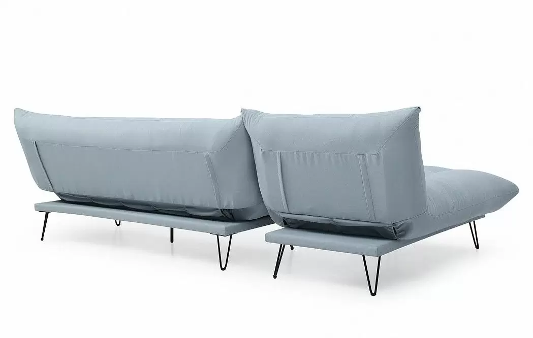 Диван-трансформер Savona раскладной угловой, голубой - фото 9