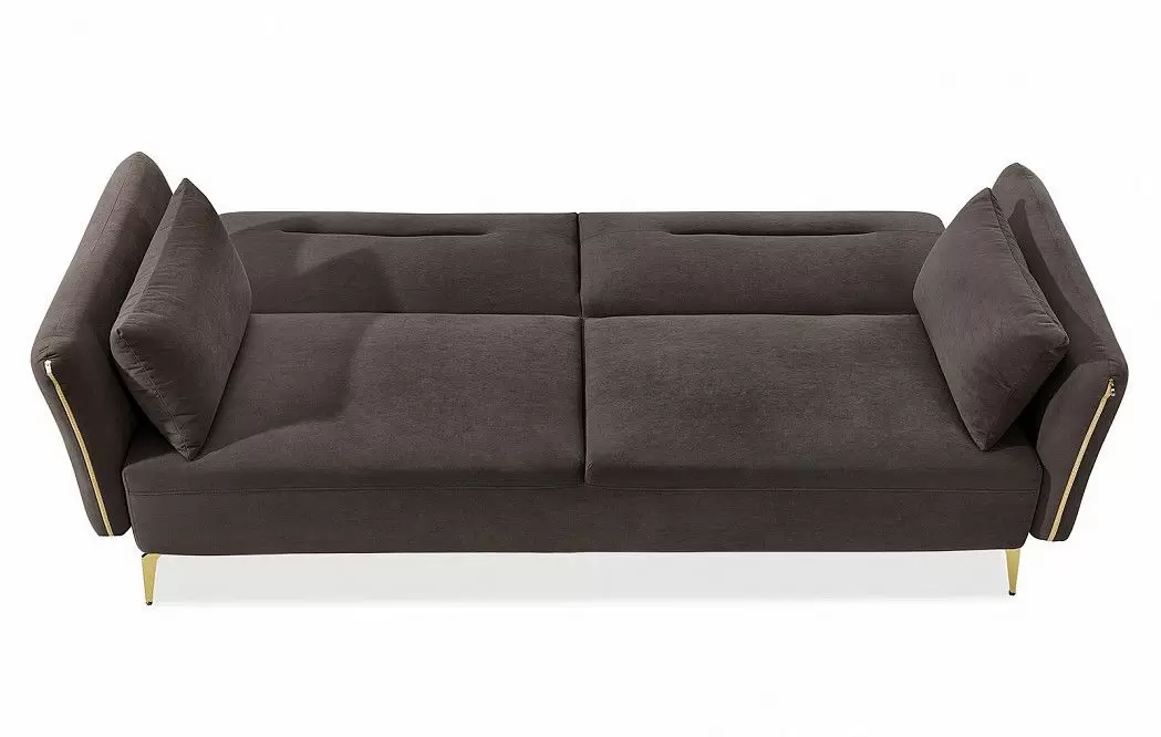 Диван-кровать Liverpool, коричневый/золото - фото 8