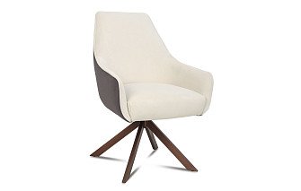 Стул Emma, бежевый/кофейный/бронза