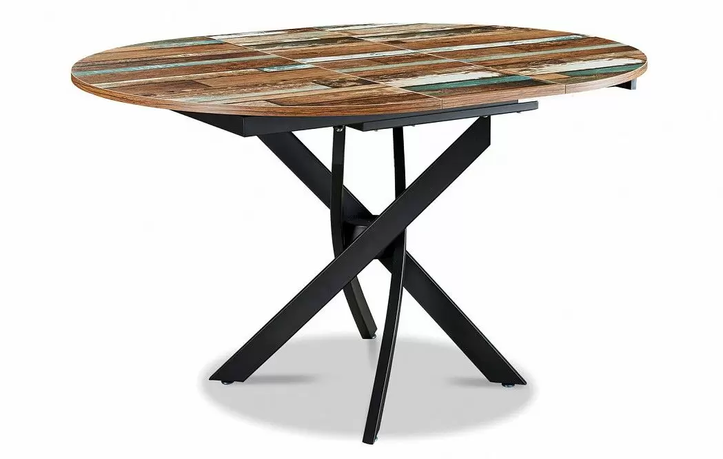 Стол раскладной Charly 100-129, мультиколор/черный - фото 11