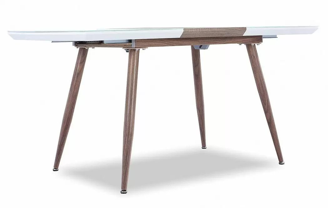 Стол раскладной Fredric 100-140, белый/дуб - фото 11