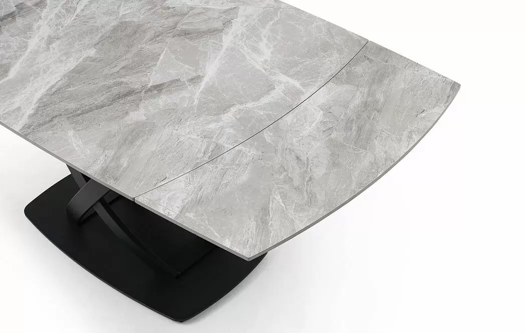 Стол раскладной Lorenzo 120-180, серая керамика - фото 14