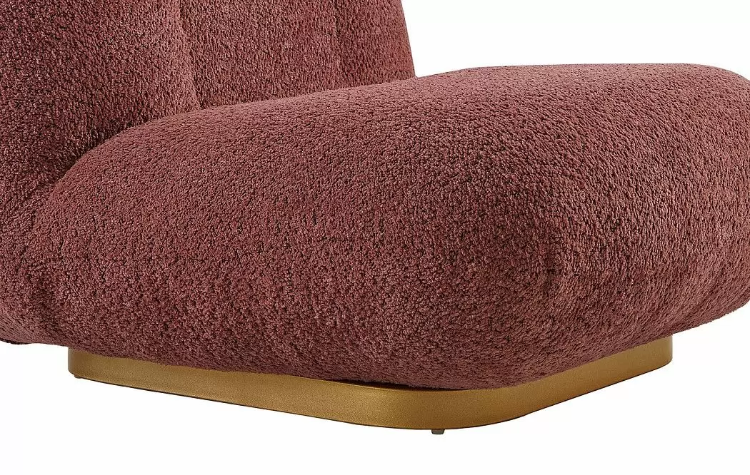 Кресло Cloud, марсала/золото - фото 4