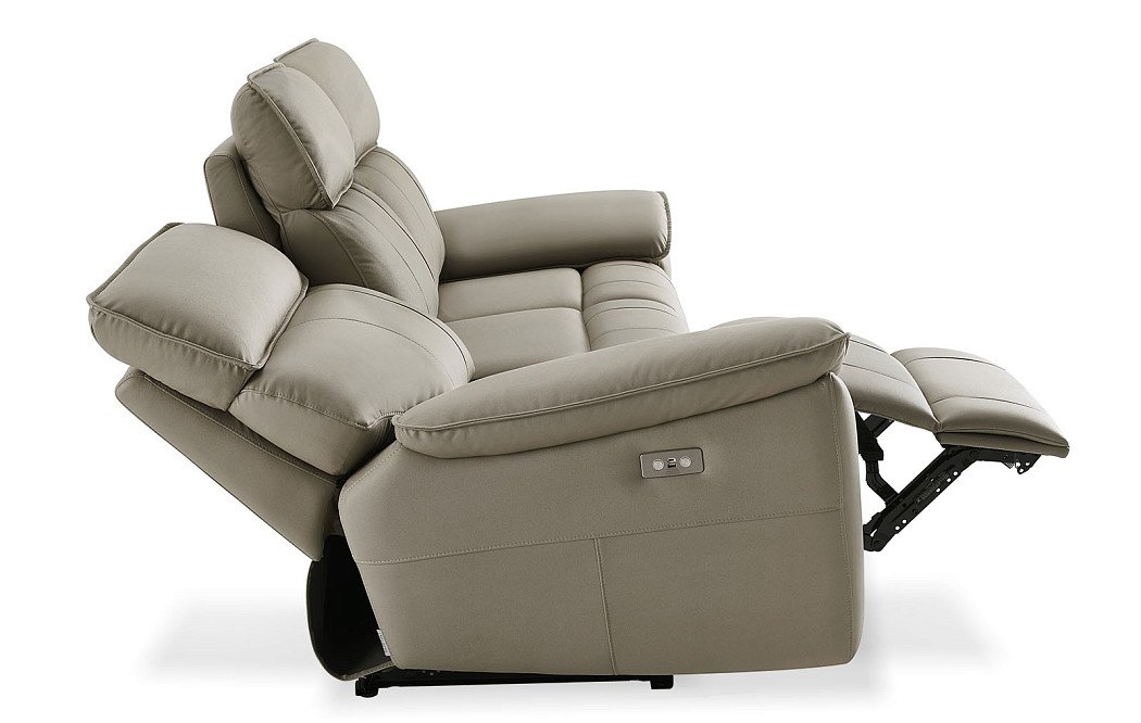 Диван-реклайнер Allison 3-х местный, песочный - фото 12