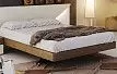 Кровать Almeria 160х200, песочный/орех