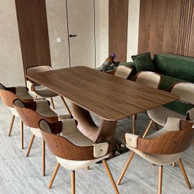 Стол раскладной Rimini 180-230, орех