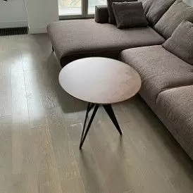 Стол журнальный Elegance (60), орех/черный