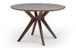 Стол Tango 100, серая керамика/орех