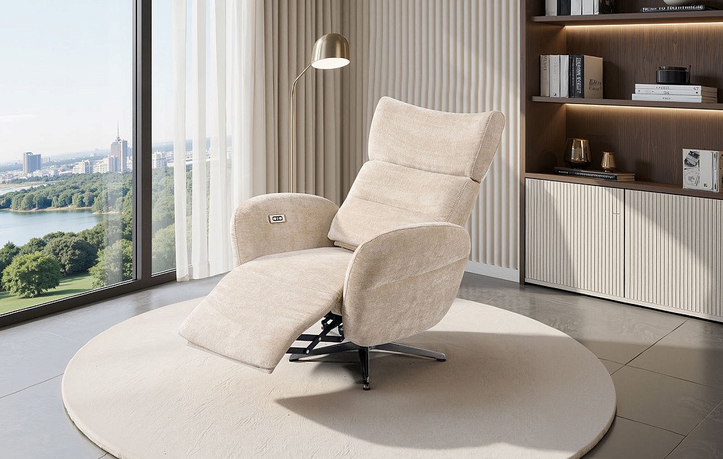 Кресло-реклайнер Star, бежевый - фото 4