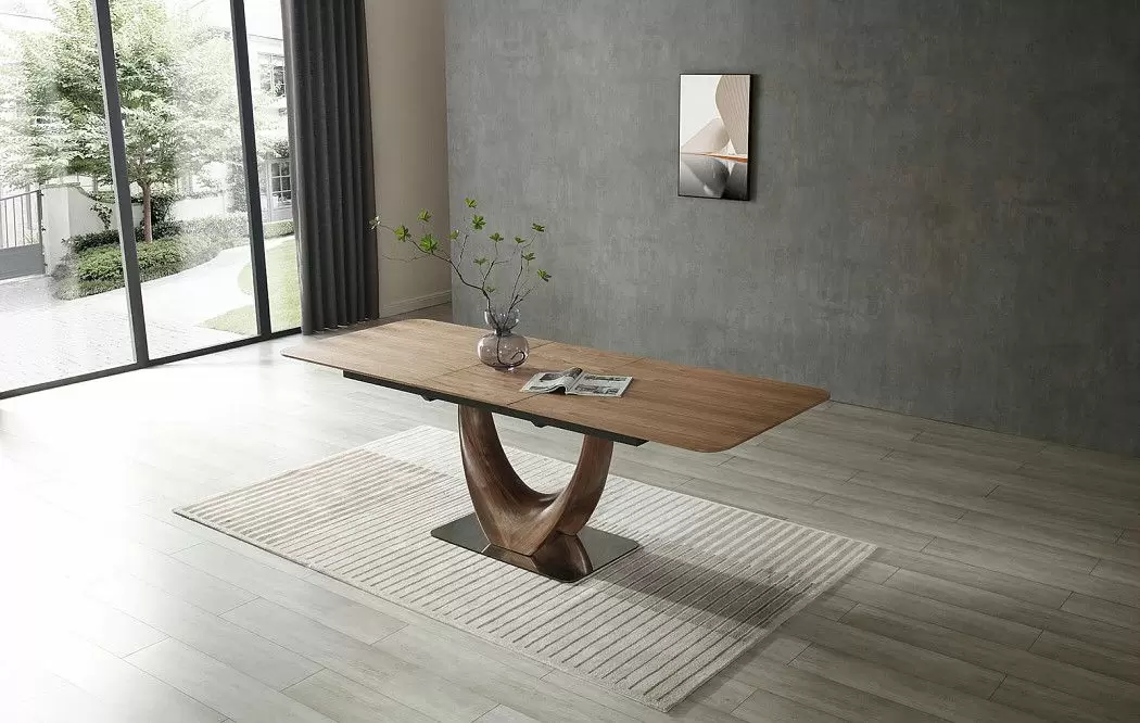 Стол раскладной Rimini 140-170, орех - фото 5