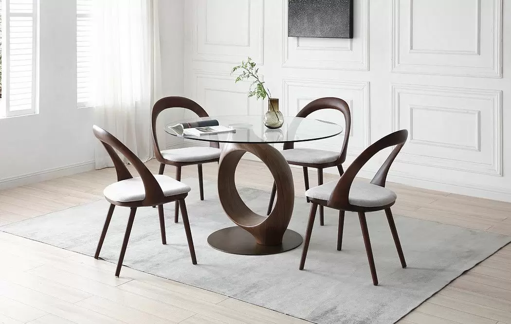 Стул April, серый/орех - фото 2