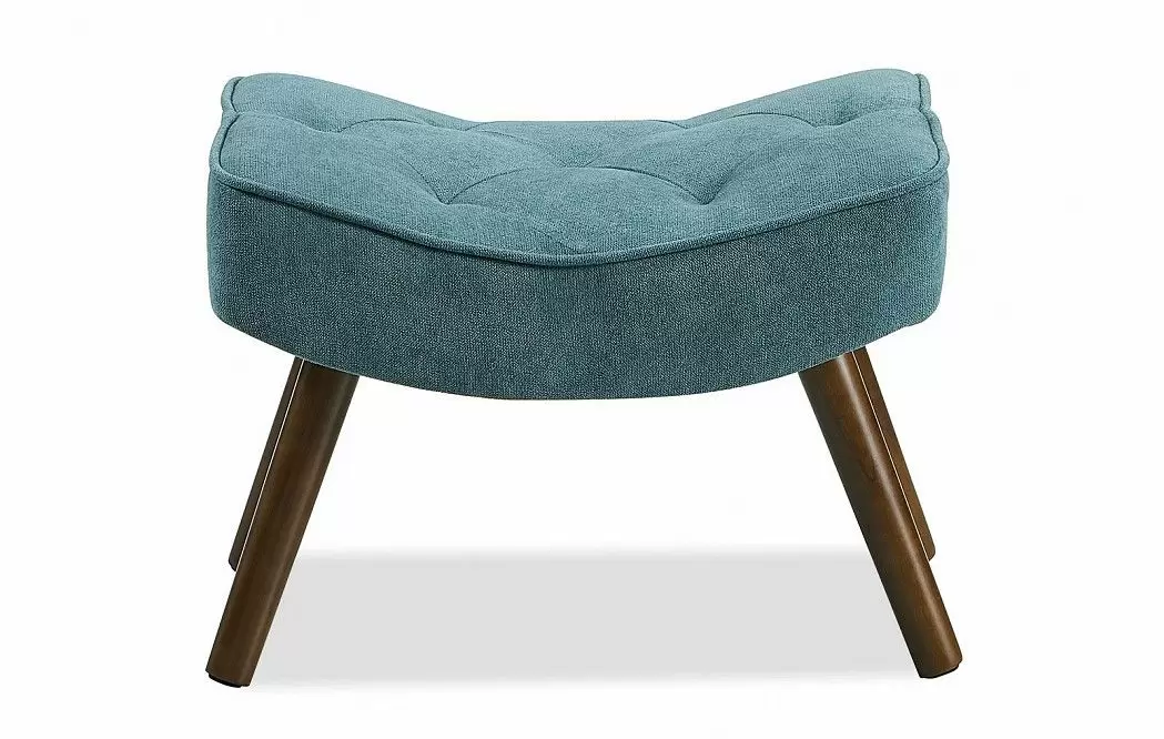 Кресло и оттоманка Hygge, темно-бирюзовый/орех - фото 14