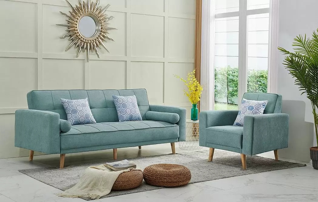 Диван-кровать Scandinavia, светло-зеленый - фото 3