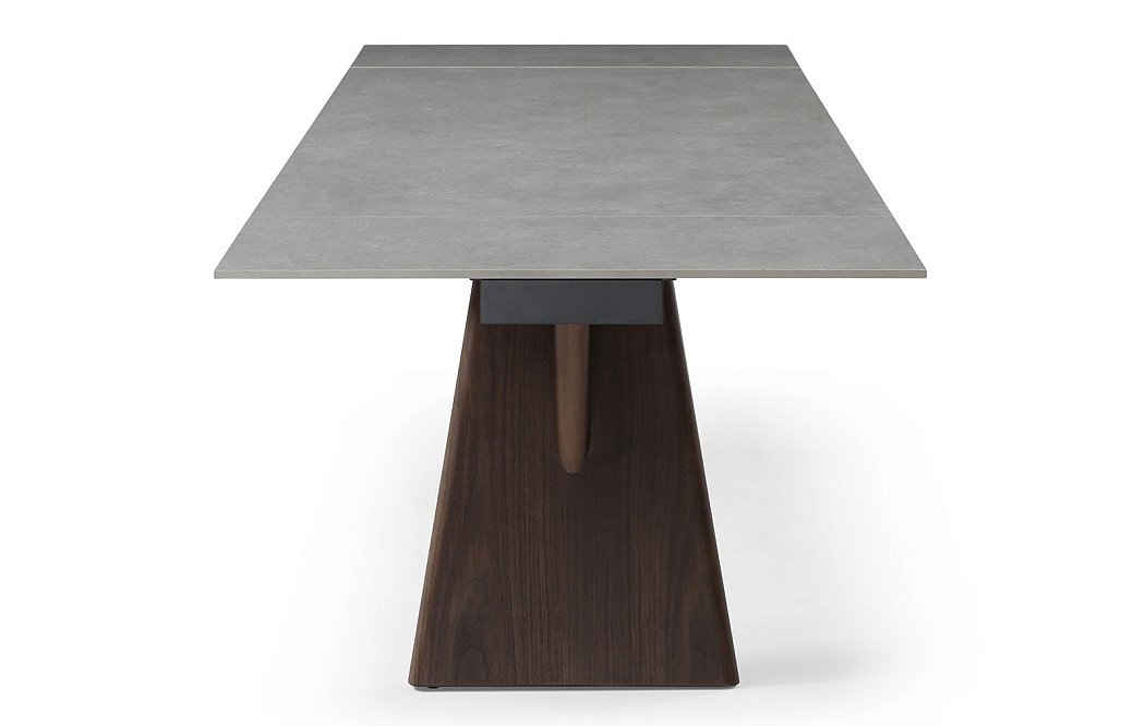 Стол раскладной Bremen 180-260, серая керамика/орех - фото 9