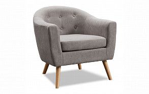 Кресло Florence, серо-бежевый/натуральный