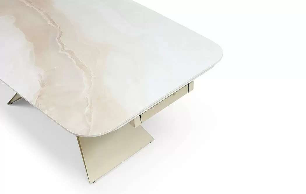 Стол Richard + 4 темно-бежевых стула Emma - фото 6