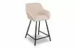 Стул полубарный Edwin, пудровый/черный